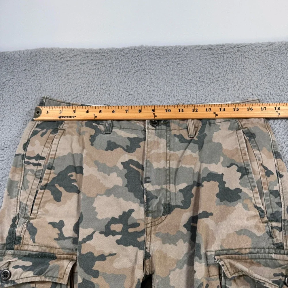Levis Mens‎ Camo Cargo Pants Tan Green Brown 100% Cotton Size 32x28